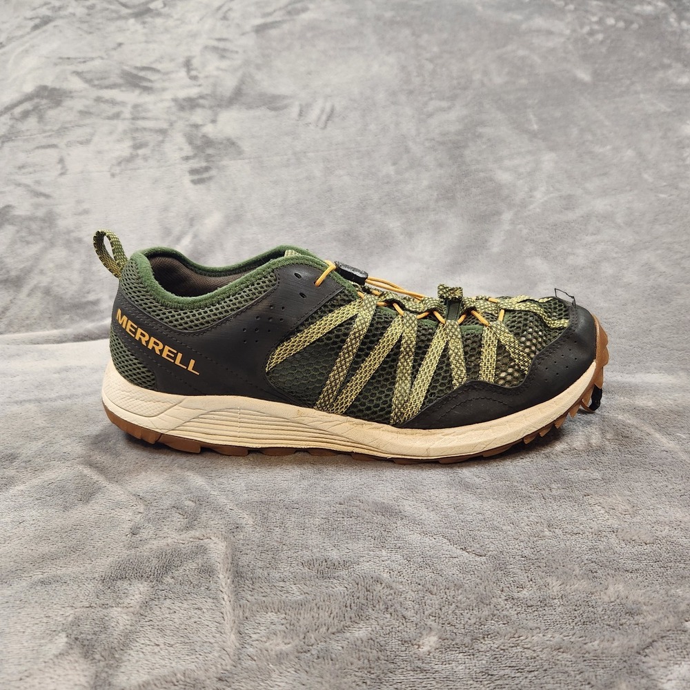 Merrell Shoes Mens 1.5 Green Moab Edge 2 Hiking Walking Mesh J036113 Gorpcore